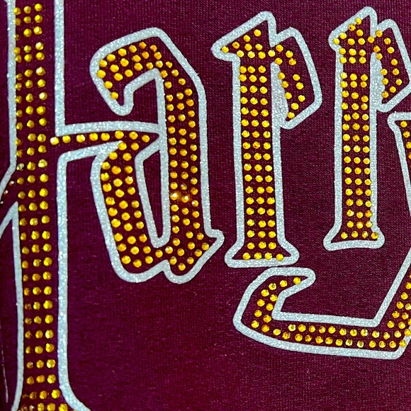 Ladies Harry Potter Burgundy Sweater - Picture 2 of 9